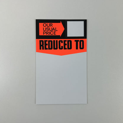 Our Usual Sale Price Reduced To Cards