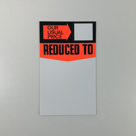Our Usual Sale Price Reduced To Cards