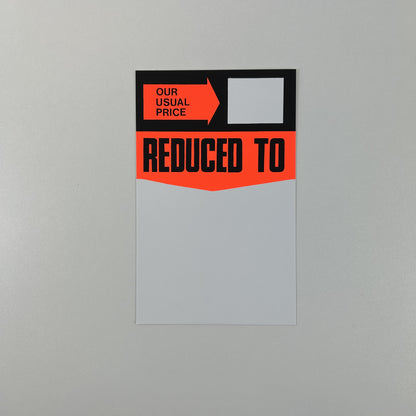 Our Usual Sale Price Reduced To Cards