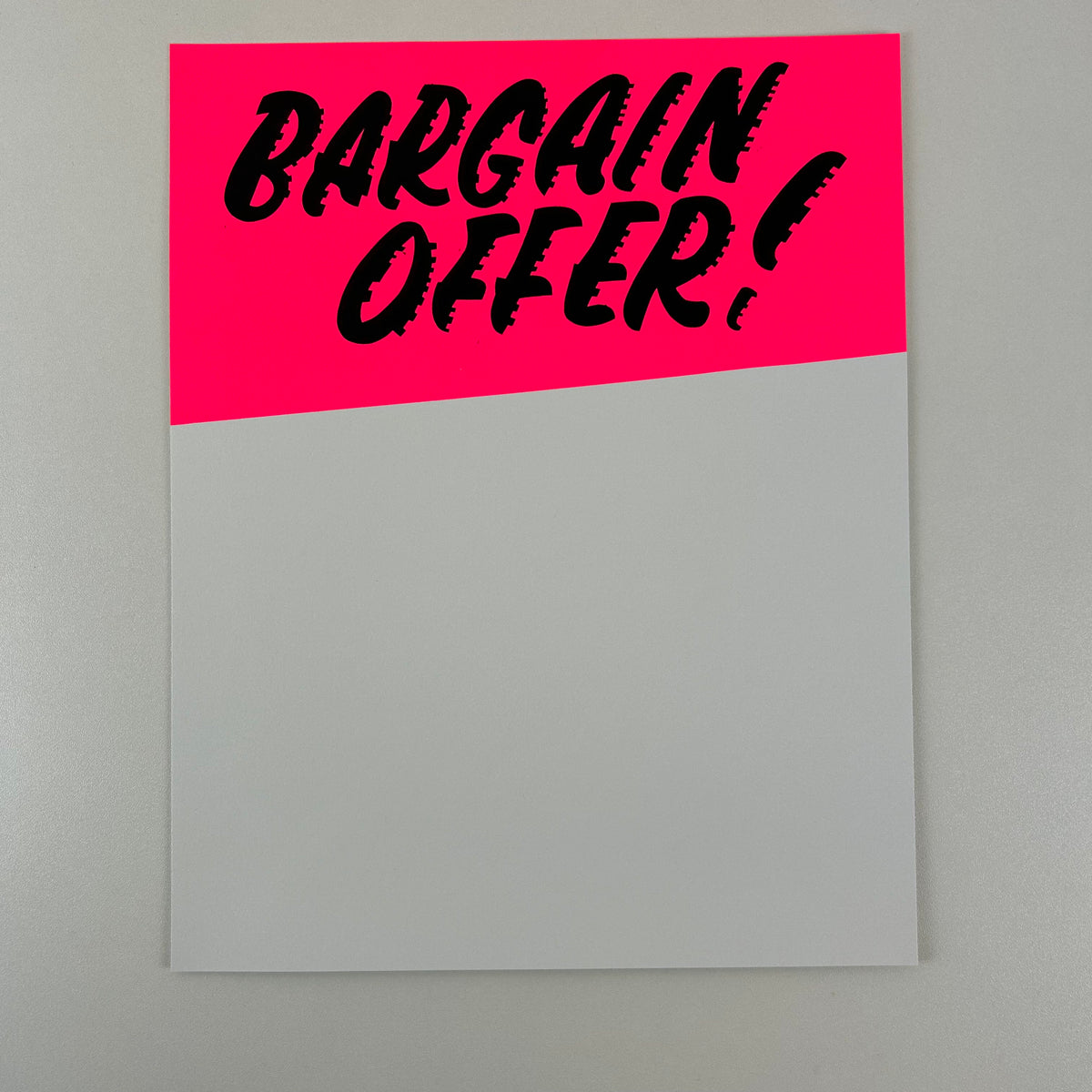 Bargain Offer Sale Cards
