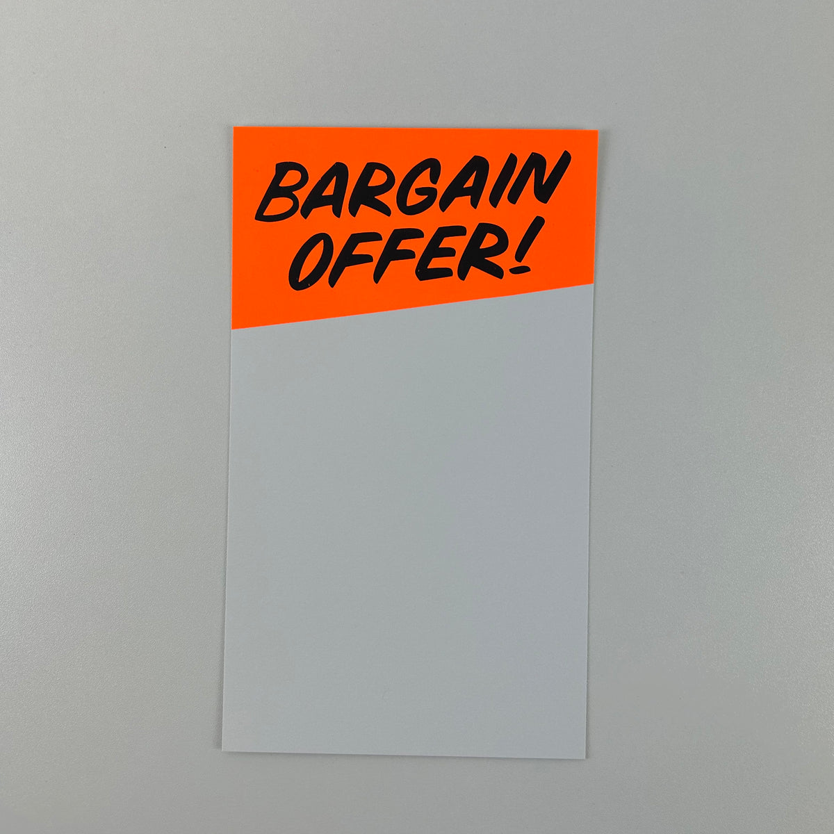 Bargain Offer Sale Cards