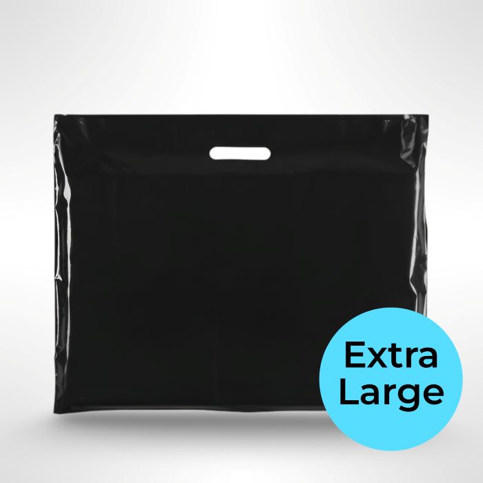 Extra Large Black Plastic Carrier Bags