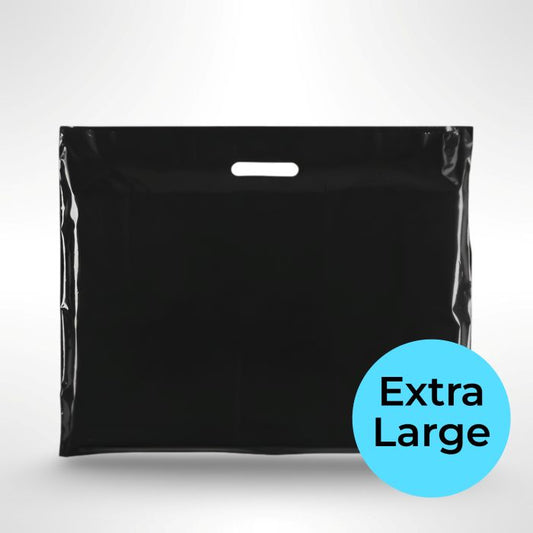 Extra Large Black Plastic Carrier Bags