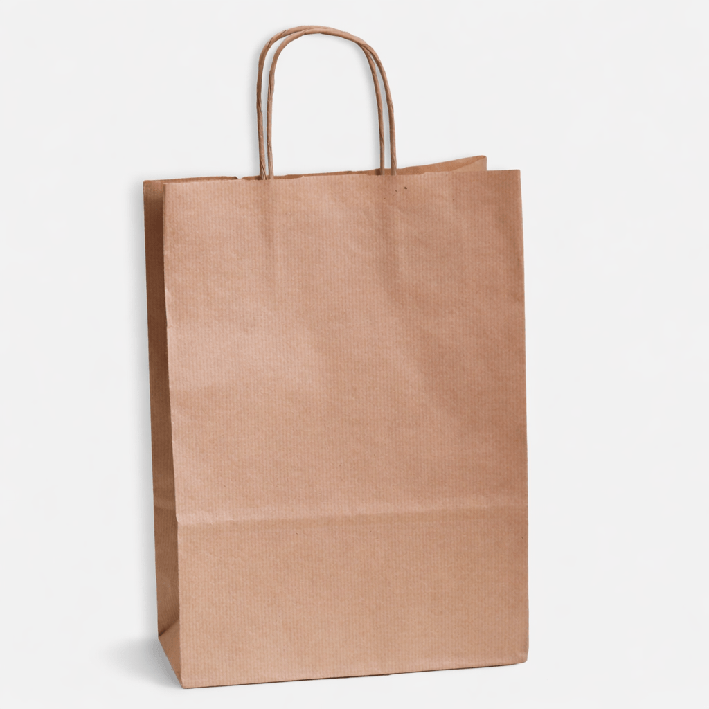 Brown Paper Carrier Bags with Twisted Handles