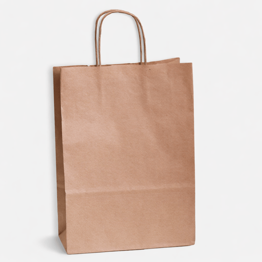 Brown Paper Carrier Bags with Twisted Handles