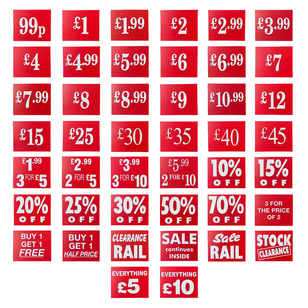 Price Sale Cards