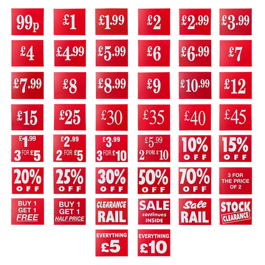 Price Sale Cards