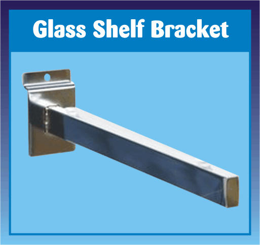 Slatwall Glass Shelf Bracket (Pair)
