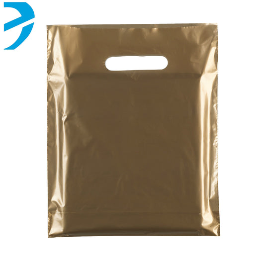 Gold Plastic Carrier Bags