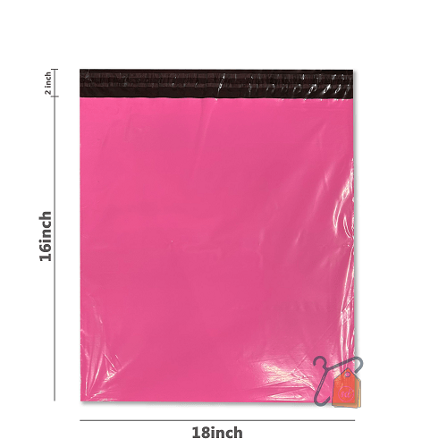 Pink Plastic Mailing Bags