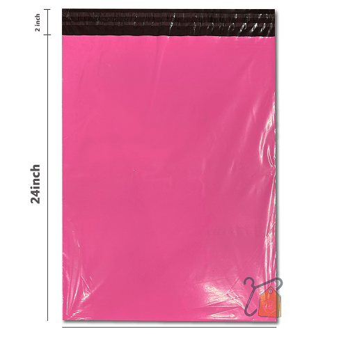Pink Plastic Mailing Bags