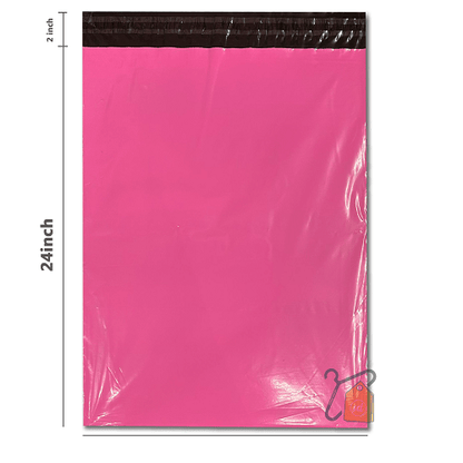 Pink Plastic Mailing Bags