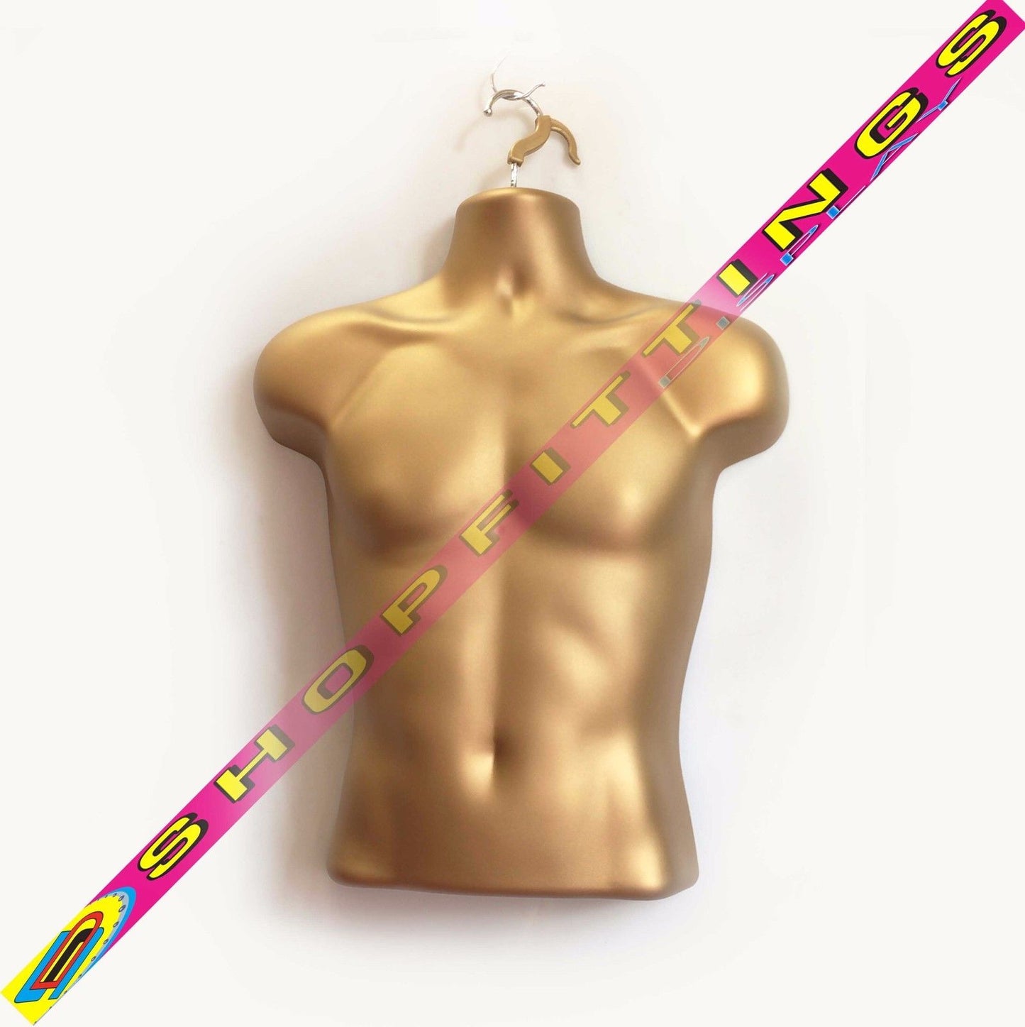 Male Gold Hanging Mannequin Half Body