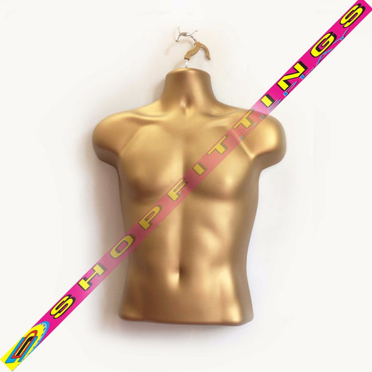 Male Gold Hanging Mannequin Half Body
