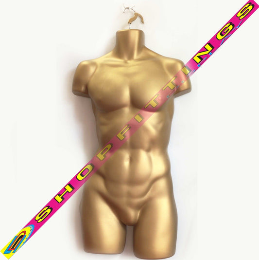 Male Gold Hanging Mannequin Full Body