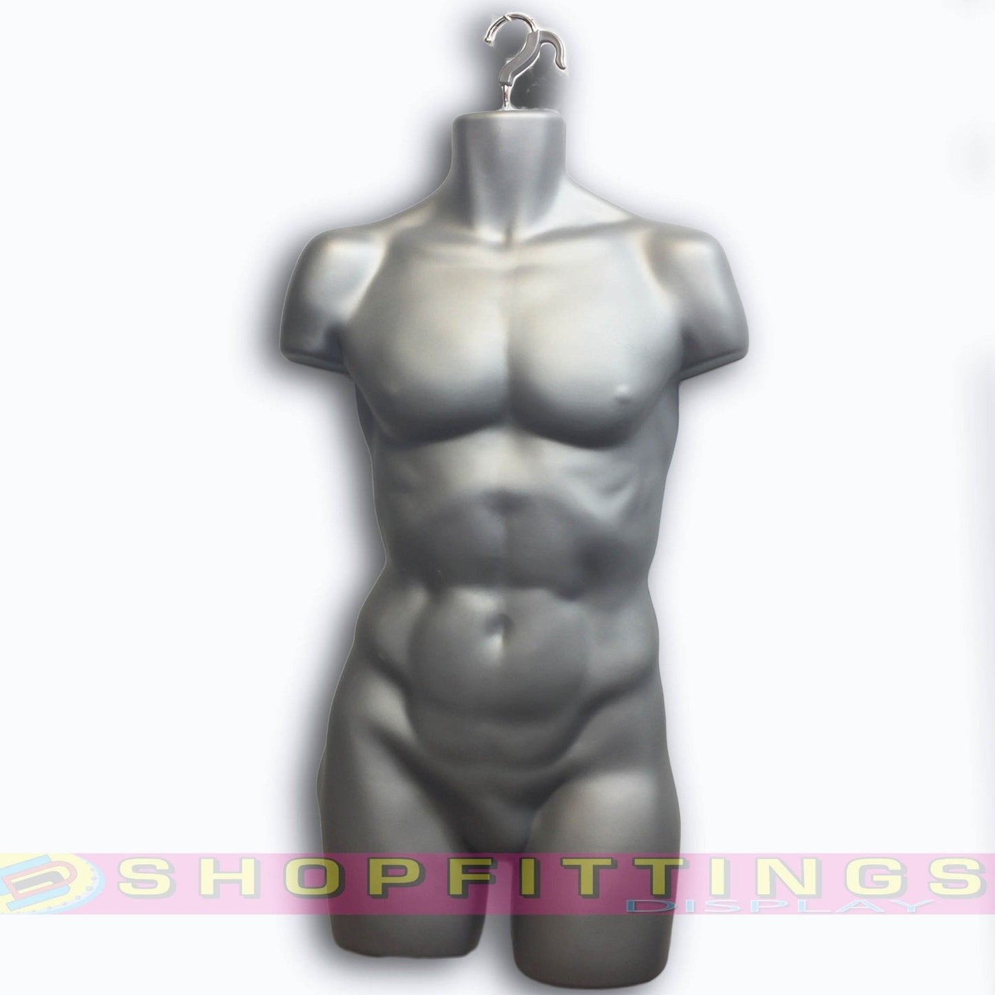 Male Silver Hanging Mannequin Full Body