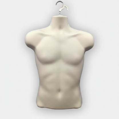 2x Male Skin Mannequin with Hook - 1x Mannequin with Stand