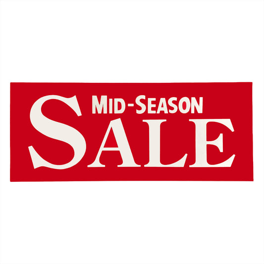 Mid-Season Sale Red Poster