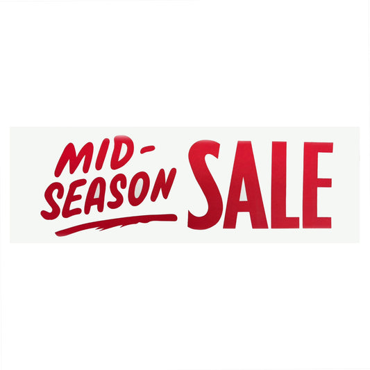 Mid-Season Sale White Poster