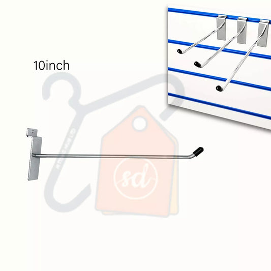 Single Prong Slatwall Hook - 10 Inch