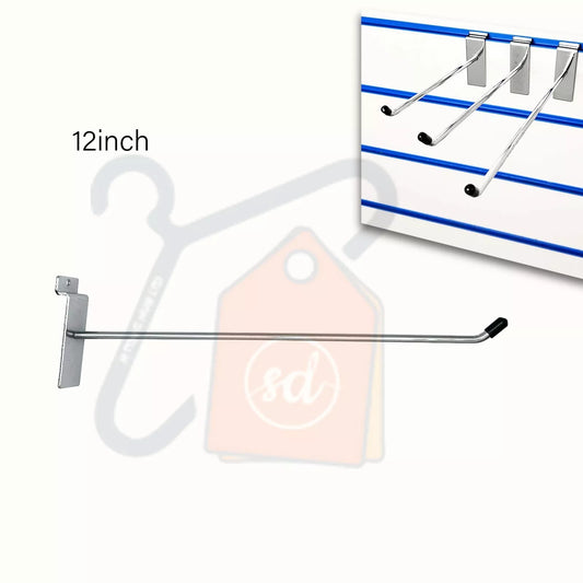 Single Prong Slatwall Hook - 12 Inch