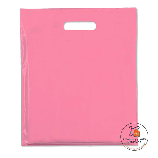 Pink Plastic Carrier Bags