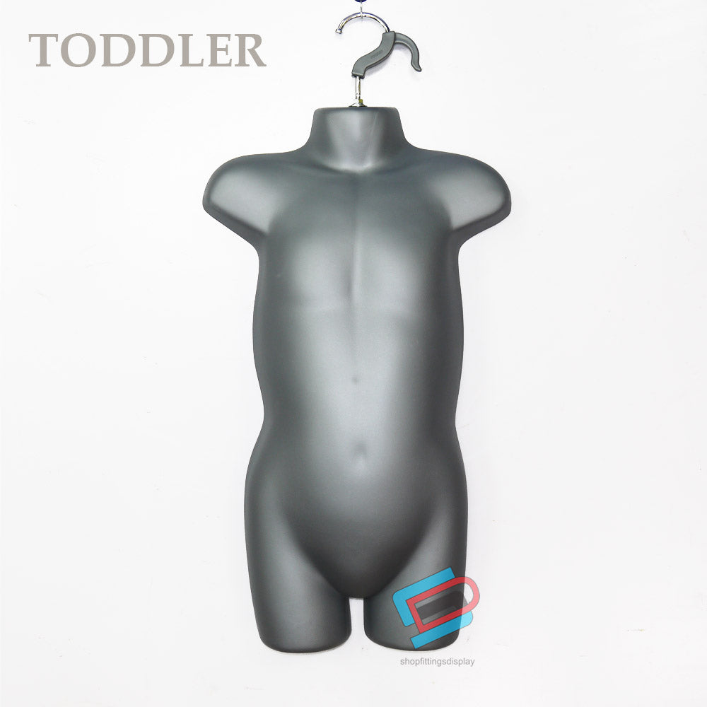 Toddler Silver Hanging Body Mannequin