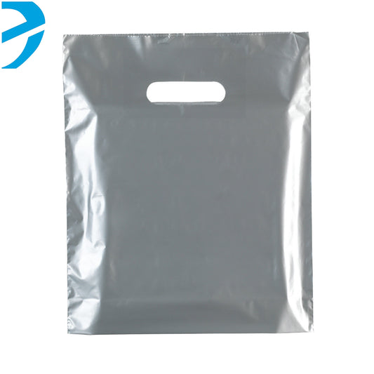 Silver Plastic Carrier Bags
