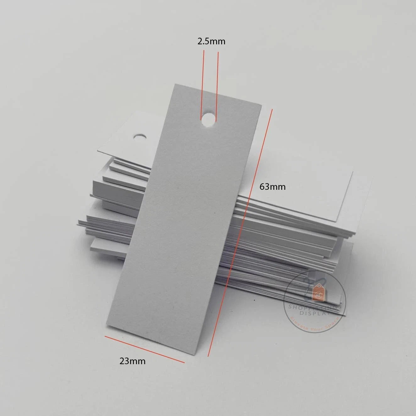 Unstrung Plain White Tags