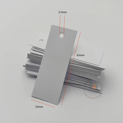 Unstrung Plain White Tags