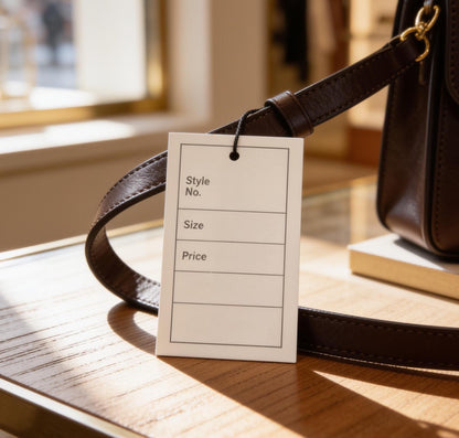 Clothing Stock Ticket 40x62mm with Border - Box of 1000