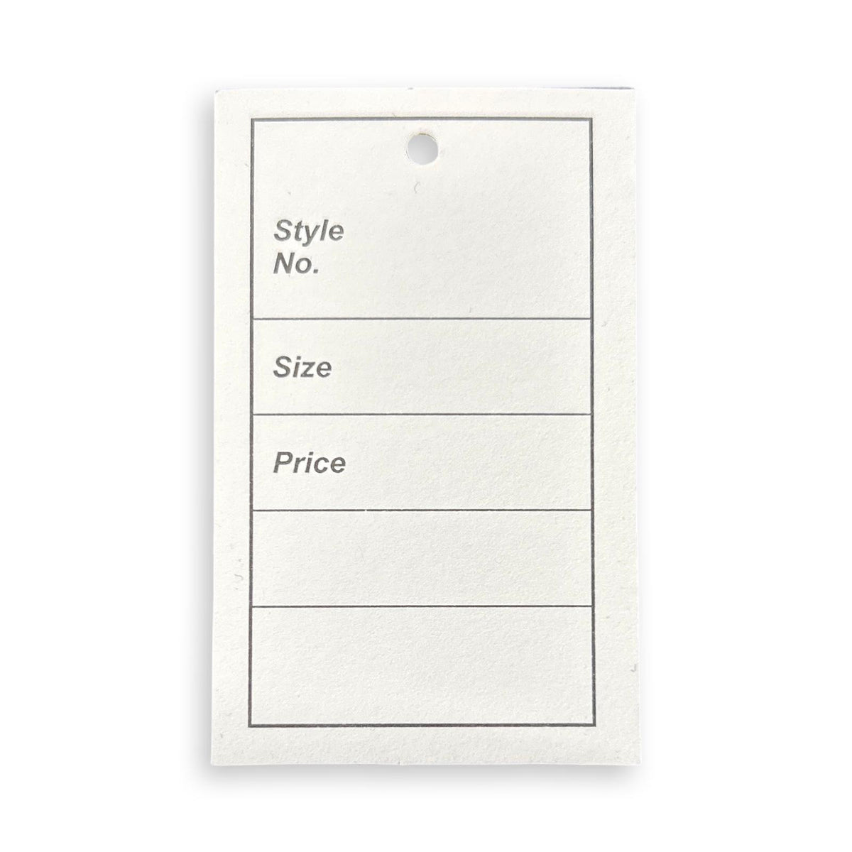 Clothing Stock Ticket 40x62mm with Border - Box of 1000