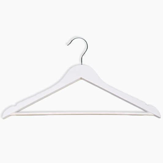White Wooden Child Hanger - 36cm