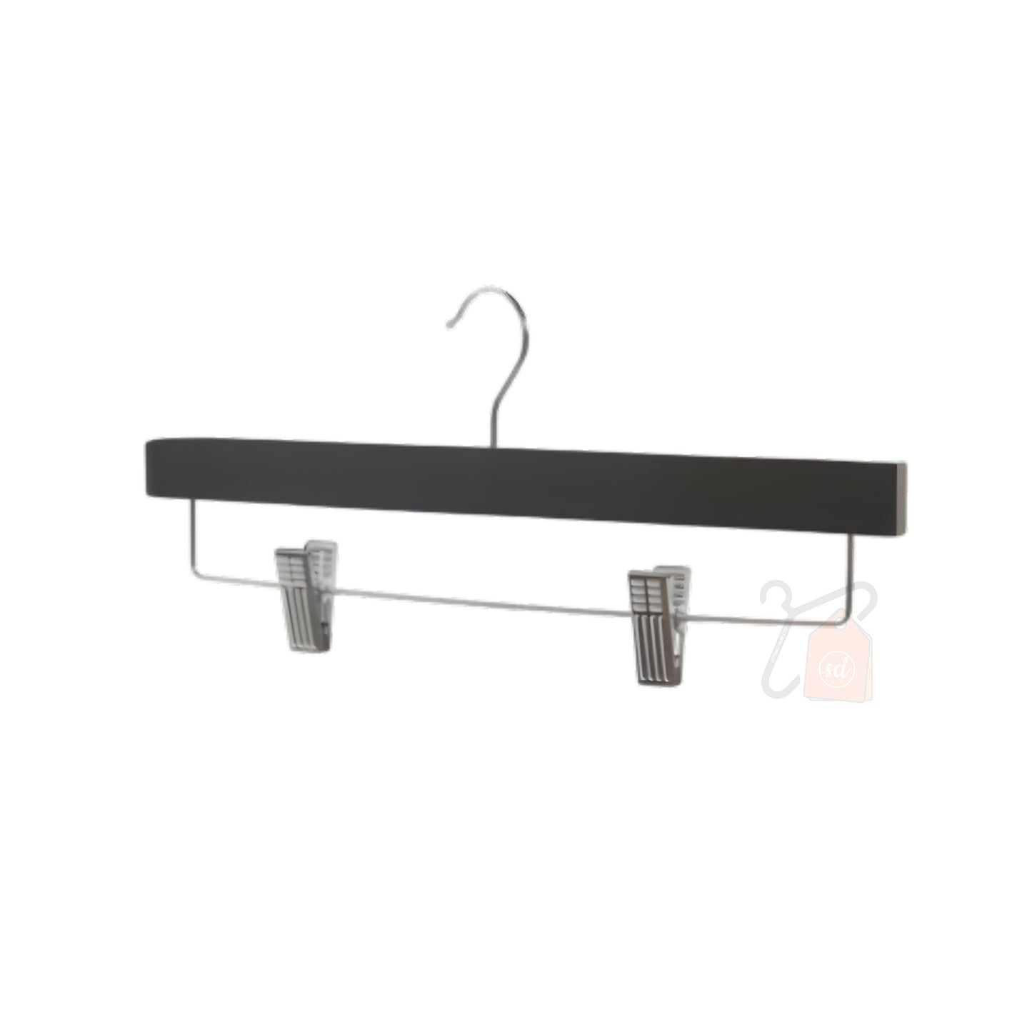 Black Wooden Clip Hanger